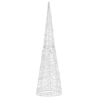 vidaXL Vidaxl - Cono De Luz Led De Pir&aacute;mide Decorativo Acr&iacute;lico Azul 120 Cm