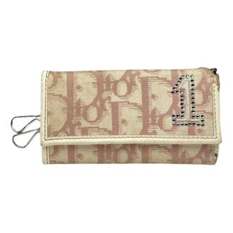 Dior Pre-owned Leren Sleutelhanger - Dames - Pre-owned - Roze - Maat: ONE Size Leer