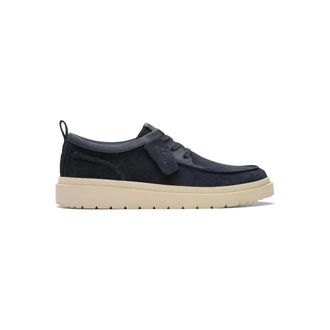Clarks Polden Moc - Heren - Veterschoenen - Blauw - 40 1/2 EU - Su&egrave;de - Schoenen