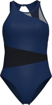 Arena Mesh Angle Swimsuit Vent Back B Badeanzug für Damen | blau