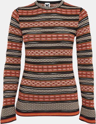 M Missoni Multicolor Patterned Knit Top