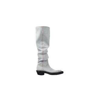 Camper Knee-High Denim Boots - female - Camper - Cowboy & Biker Boots - Blue - 4 UK - Shoes