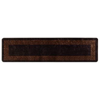 vidaXL Pasillo De Alfombra Marsa Negro 100 X 400 Cm Poli&eacute;ster Y Pvc Vidaxl