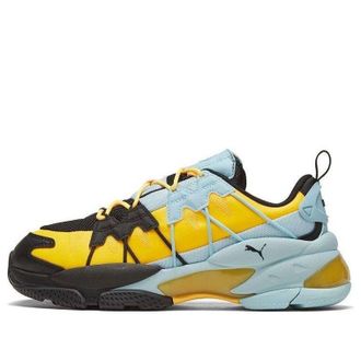 Puma LQDCELL Omega Striped Knit Black Ultra Yellow 371476-06