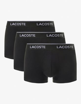 Lacoste Mens Lacoste 3-Pack of Mens Trunks - Black 031 - Size: 33/32/32
