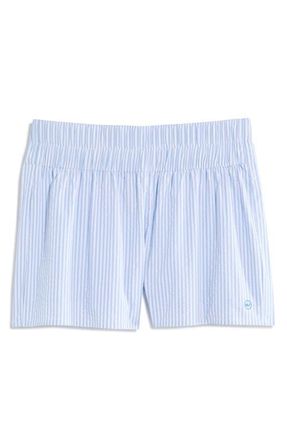 Vineyard Vines Sea Sode Harbor Seersucker Shorts in Seersucker-Jake Blue at Nordstrom, Size Xx-Small
