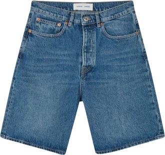 Sams&oslash;e & Sams&oslash;e Denim Loose Fit Shorts 100% Katoen - Dames - Denim shorts - Blauw - W25 - Katoen - Korte Broeken