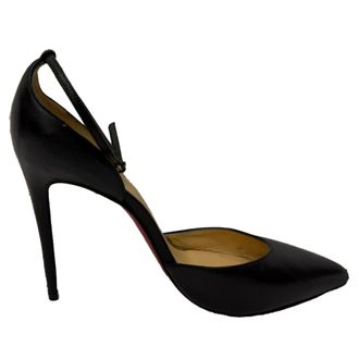 Christian Louboutin Pre-owned Womens DOrsay Pumps in Black Leather - Size EU 38