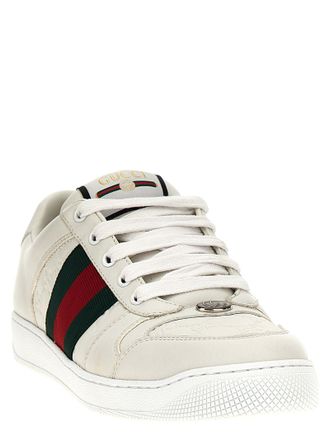 Gucci Screener Sneakers - White