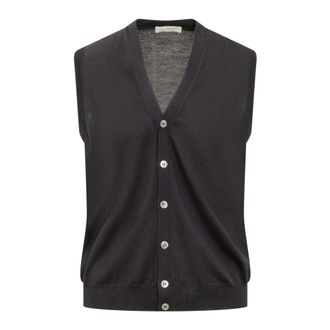 FILIPPO DE LAURENTIIS Royal Blue Knit Vest