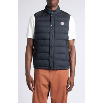 Moncler Barthe Down Puffer Vest in Black at Nordstrom, Size 2
