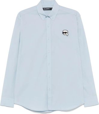 Karl Lagerfeld Camicia Ikonik Karl - Blu