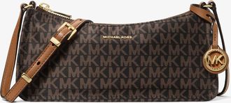 Michael Kors Zadie Small Signature Logo Woven Crossbody Bag