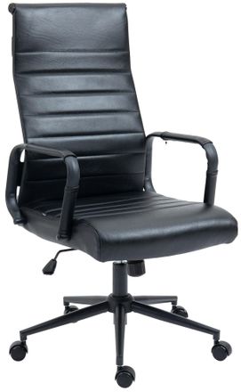 Clp Clp - Silla De Oficina Kolumbus En Cuero Original Negro/negro