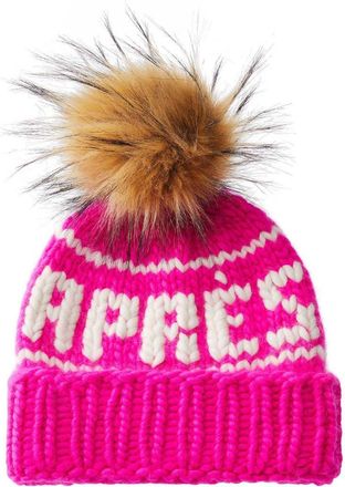 Lele Sadoughi The Apr&eacute;s Merino Wool Beanie in On Wednesdays We Wear Pink at Nordstrom