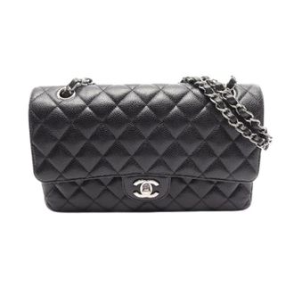Chanel Pre-owned Matelasse Grained Calf Shoulder Bag - Dames - Pre-owned - Zwart - Maat: ONE Size Leer