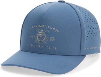 Travis Mathew Country Club Tech Snapback Baseball Cap in Bering Sea at Nordstrom, Size One Size Oz