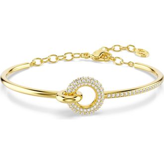 Swarovski Dextera Pav&eacute; Crystal Bracelet in Gold at Nordstrom