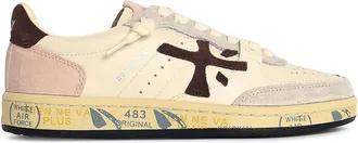 Premiata Basket Clad Leather Blend Sneakers