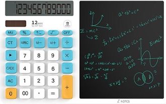 Trade Shop Trade Shop - Calculadora Solar Con Llaves Con Tableta Gr&aacute;fica Pizarra Digital Para Escritura A Mano