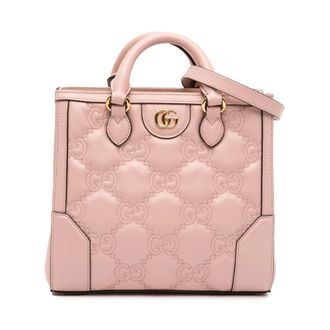 Gucci Pre-owned Top Handle Tote Bag - Dames - Pre-owned - Roze - Maat: ONE Size