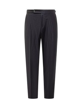 HUGO BOSS Black Boss Pants With Pences And Zip Closure