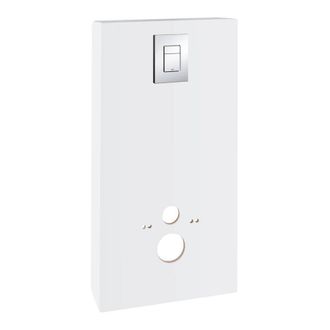 GROHE Solido - M&oacute;dulo Sanitario Para Inodoro Con Pulsador De Descarga Skate Cosmopolitan, Color Blanco/cromo 39377ls0