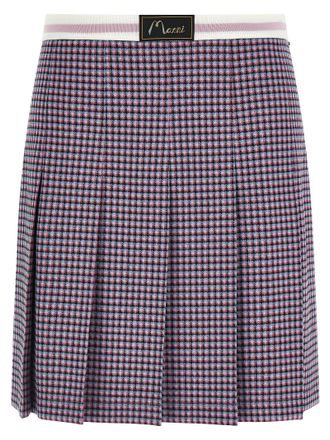 Marni Purple Viscose Long Womens Skirt