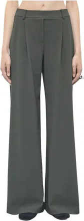 Patrizia Pepe Broeken, Dames, Groen, S, Pantaloni in punto stoffa armaturato