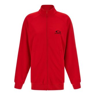 Balenciaga Back Tracksuit Dress - Dames - Korte kleedjes - Rood - XS - Katoen - Kleedjes