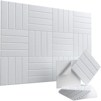 OEM Paquete De 12 Paneles Ac&uacute;sticos Autoadhesivos - Paneles De Pared Insonorizantes De Alta Densidad De 30 X 30 Cm Para La Reducci&oacute;n De Ruido Y Eco, Color