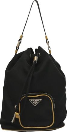 Prada Re-Nylon Black Nylon Handbag (Pre-Owned)