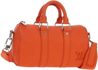 Louis Vuitton Pre-owned Vintage Schoudertas - Dames - Vintage Handtas - Oranje - ONE Size - Leer - Vintage