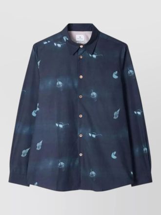 Paul Smith men regular fit shirt long sleeves print
