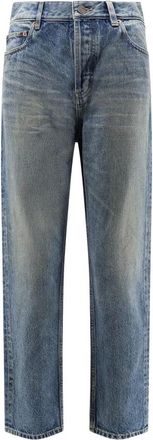 Saint Laurent Straight Jeans, female, Blue, Size: W26 Ankle 90s Slim
