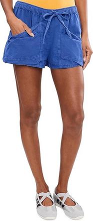 Free People Good Fortune Shorts Womens Shorts Violet Splendor : MD (Womens 8-10) 3, Cotton/Linen
