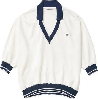 1989 STUDIO Maglione con scollo a V - Bianco