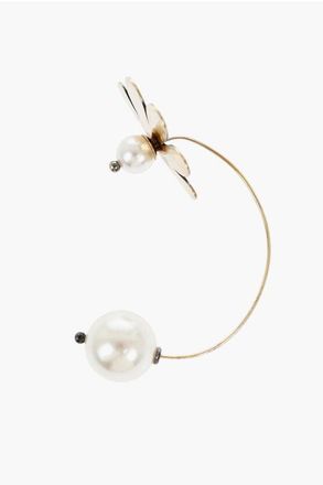 Simone Rocha Metal Single Earring with Pearls size Unica