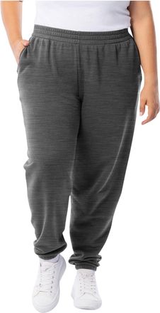 Generic Plus Size Joggers for Women Plain Tracksuit Bottoms Oversized Tapered Leg Jogging Pants Elasticated Waist Loungewear Activewear Trousers with Pockets