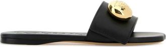 Loewe Black Open Toe Sandals