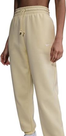 Nike Womens Phoenix HR OS Pants - Alabaster/Sail Size XXL
