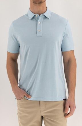 DEVIL-DOG Dungarees Feeder Polo in Melange Sky at Nordstrom, Size X-Large