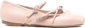 Jimmy Choo London Loli Leather Ballet Flats