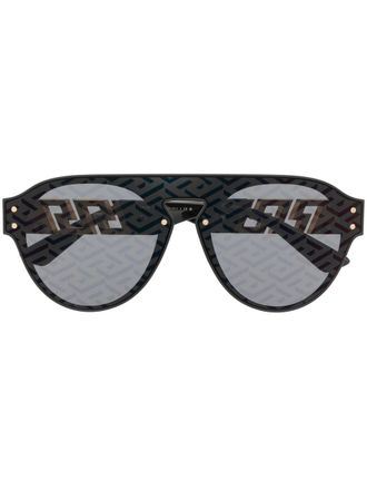 Versace Occhiali da sole tondi - Nero