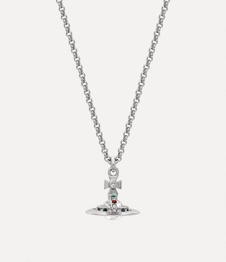 Vivienne Westwood New Petite Orb Pendant Necklace Silver Women