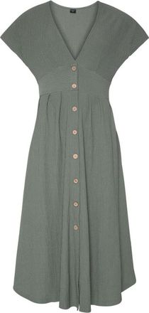 Protest Strandkleid PROTEST Kleid PRTSAMBU, Damen, Gr. L, EURO, gr&uuml;n (glass bottlegr&uuml;n), Obermaterial: 98% Polyester PES. 2% Elasthan EL., Kleider Strandkleid