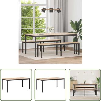 vidaXL Tavolo da pranzo moderno - Tavolo da pranzo Naturale 180 x 90 x 75 cm Pino massello