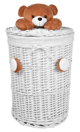 OEM Cesta De Mimbre Con Forma De Osito De Peluche De 75 Litros