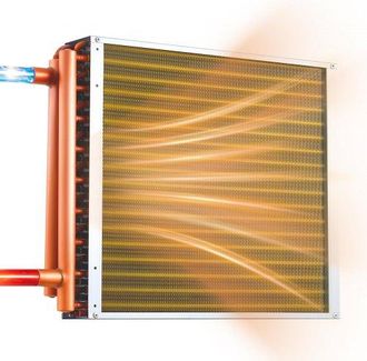 OEM Serpent&iacute;n De Intercambio De Calor De 457 X 457 Mm, Capacidad 120000 Btu/h, Intercambiador De Calor Aire-agua Con Tubos De Cobre Y Aletas De Aluminio P