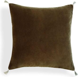 Febronie Coj&iacute;n algod&oacute;n marr&oacute;n roble 50x50